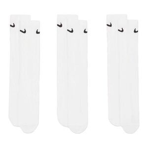 Nike Unisex Adult Lightweight Everyday Crew Socks (Pack of 3) / White